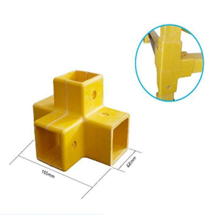 Accesorios de fibra de vidrio resistentes a los rayos UV Conectores FRP para tubos cuadrados,Fittings de tubos cuadrados de FRP