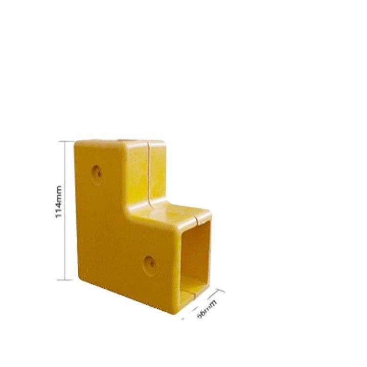 Accesorios de fibra de vidrio resistentes a los rayos UV Conectores FRP para tubos cuadrados,Fittings de tubos cuadrados de FRP