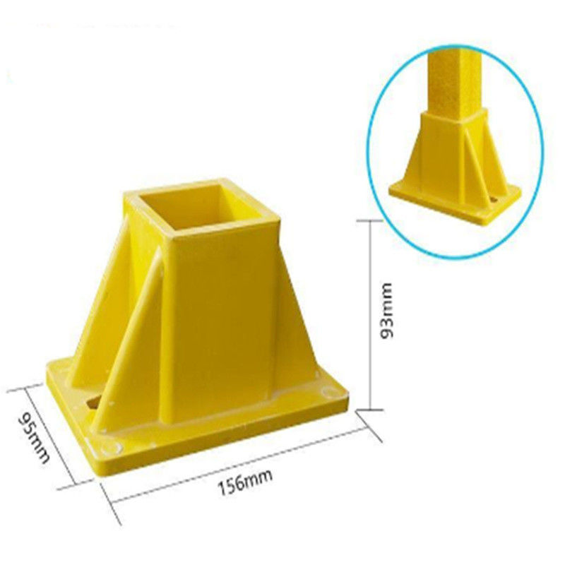 Accesorios de fibra de vidrio resistentes a los rayos UV Conectores FRP para tubos cuadrados,Fittings de tubos cuadrados de FRP