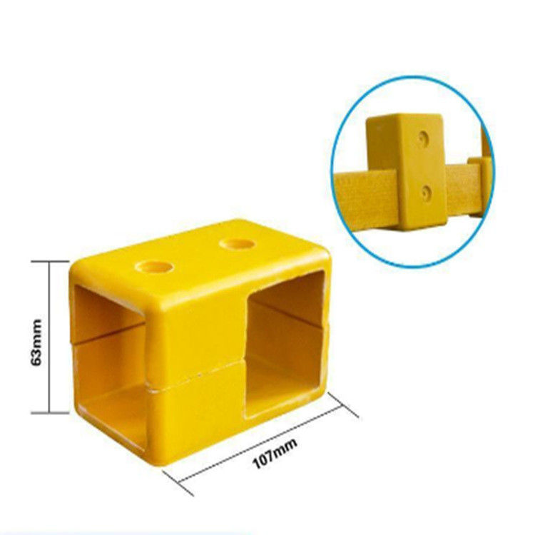 Accesorios de fibra de vidrio resistentes a los rayos UV Conectores FRP para tubos cuadrados,Fittings de tubos cuadrados de FRP