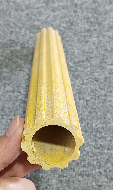 Profil de pultrusión Frp Frp Escalera de punta Frp Tubo hueco de ciruela para construcción de edificios