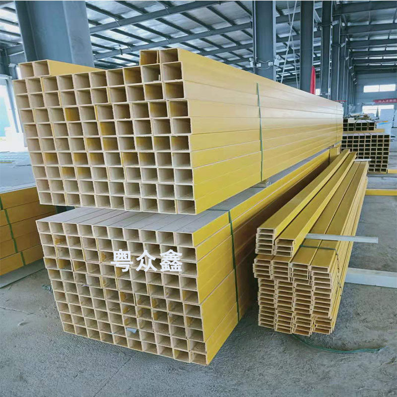 Tubos pultrudados personalizados para la estructura para la construcción de edificios o proyectos de carreteras y estantería de mercancías