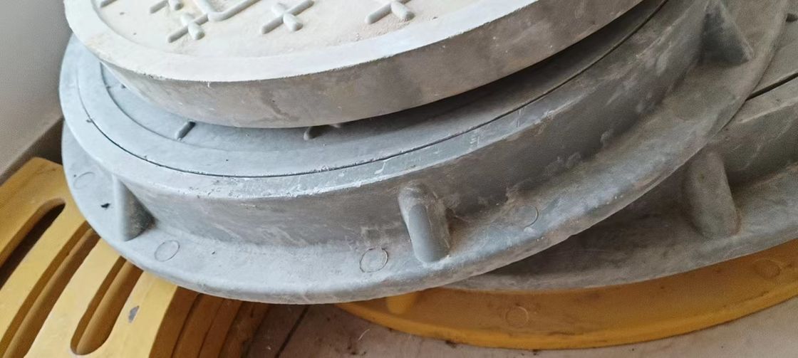 19.7 pulgadas Círculo de fibra de vidrio gris cubierta de alcantarillado estilo general para la construcción de carreteras