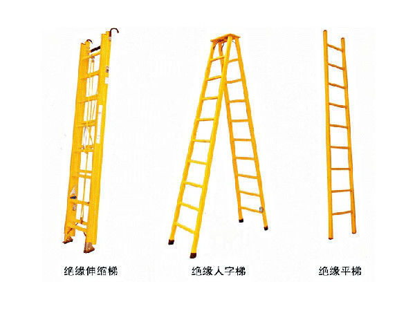 Moderno industrial personalizado de alta calidad aislado de fibra de vidrio Frp escalera de aislamiento plegable para múltiples funciones