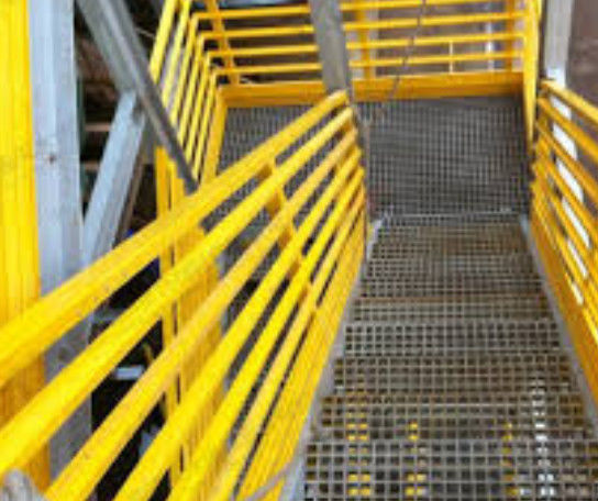 Rejas de FRP verde para uso de plataforma o pasarela y tamaño y color personalizados